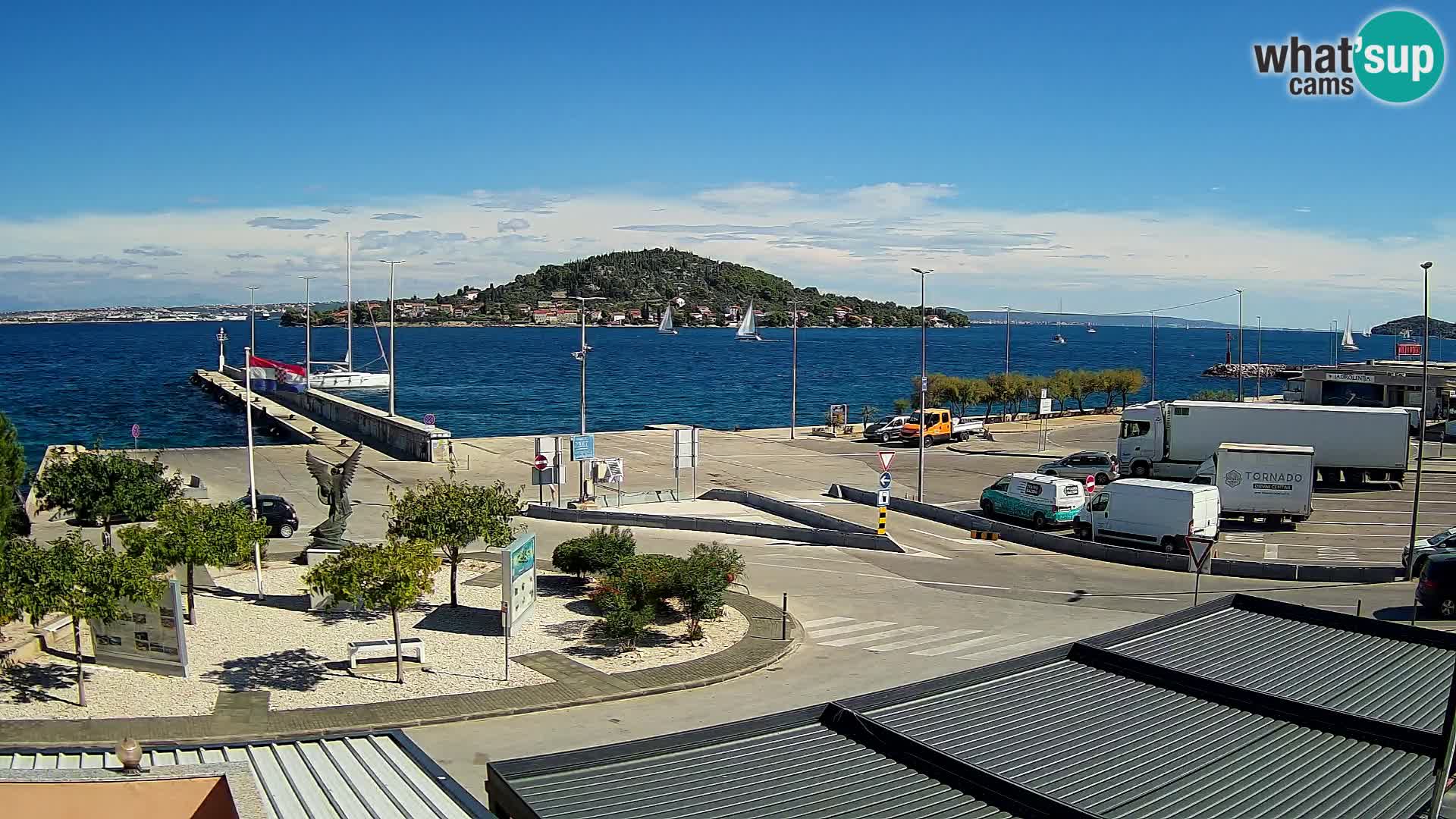 Webcam Ugliano – terminal traghetto da Preko a Zara