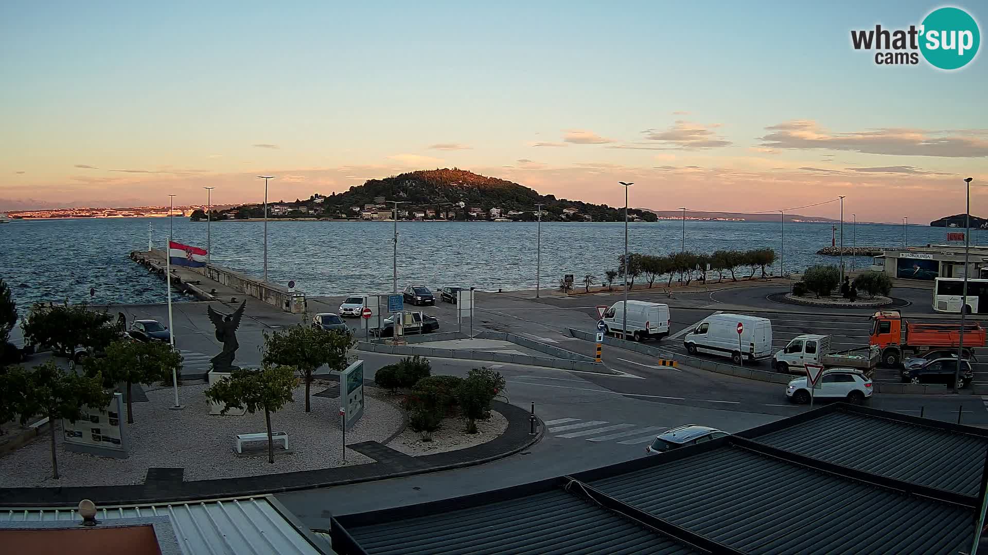 Webcam Ugliano – terminal traghetto da Preko a Zara