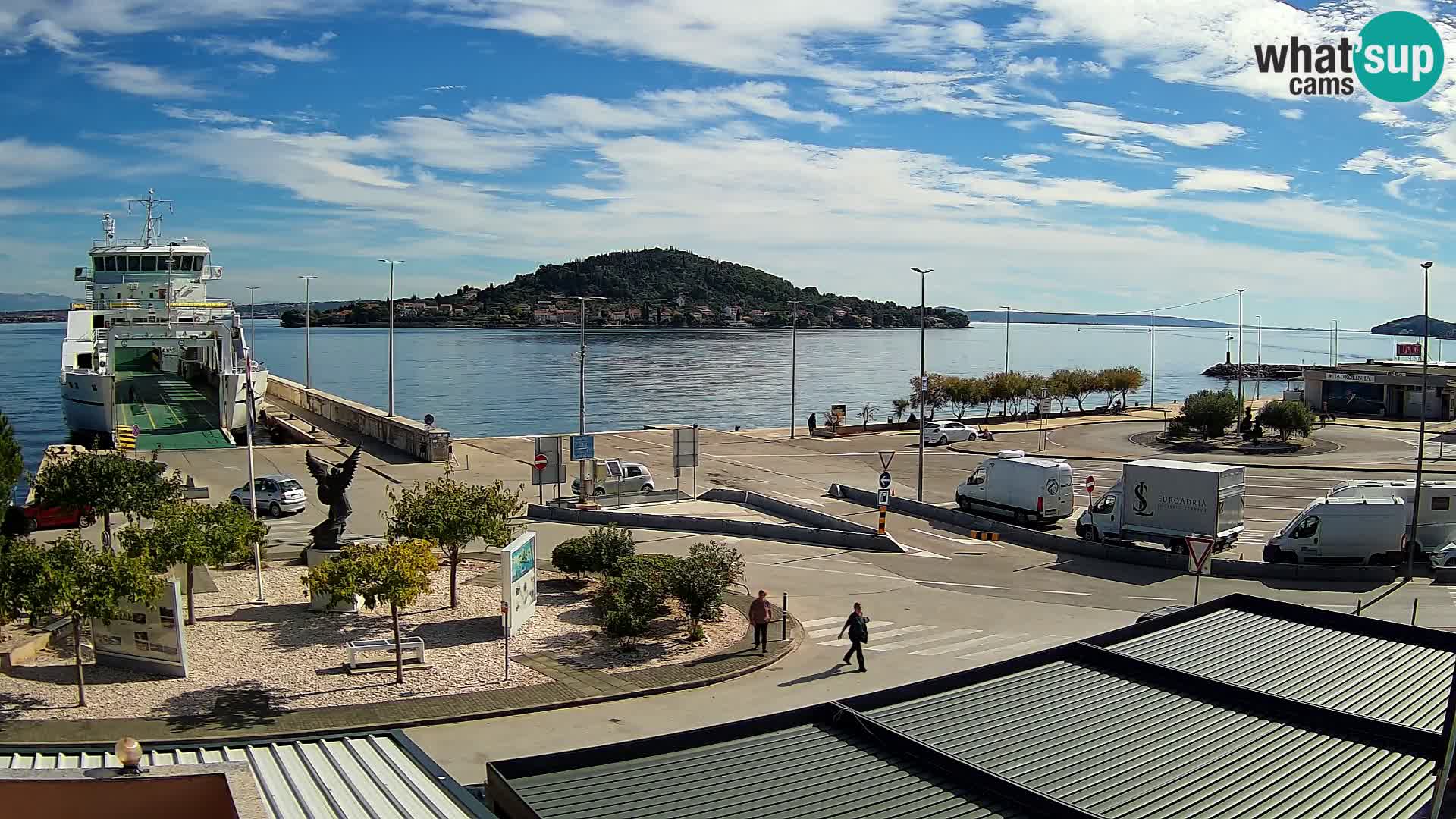 Web kamera Ugljan – Preko trajekt za Zadar