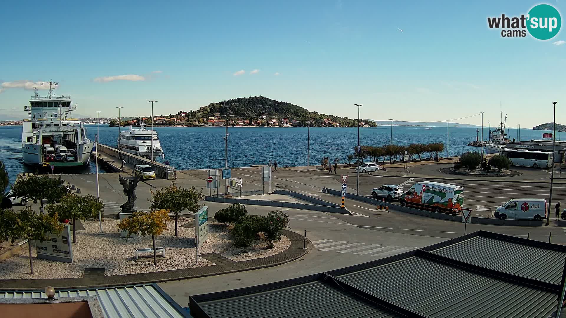 Web kamera Ugljan – Preko trajekt za Zadar