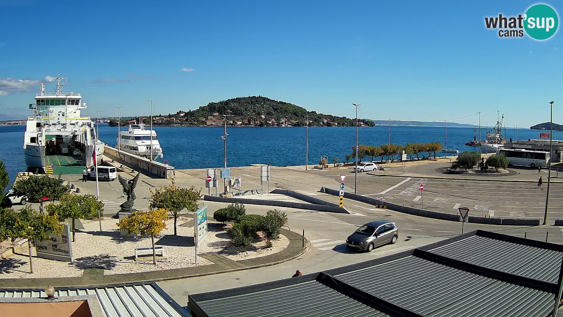 Web kamera Ugljan – Preko trajekt za Zadar