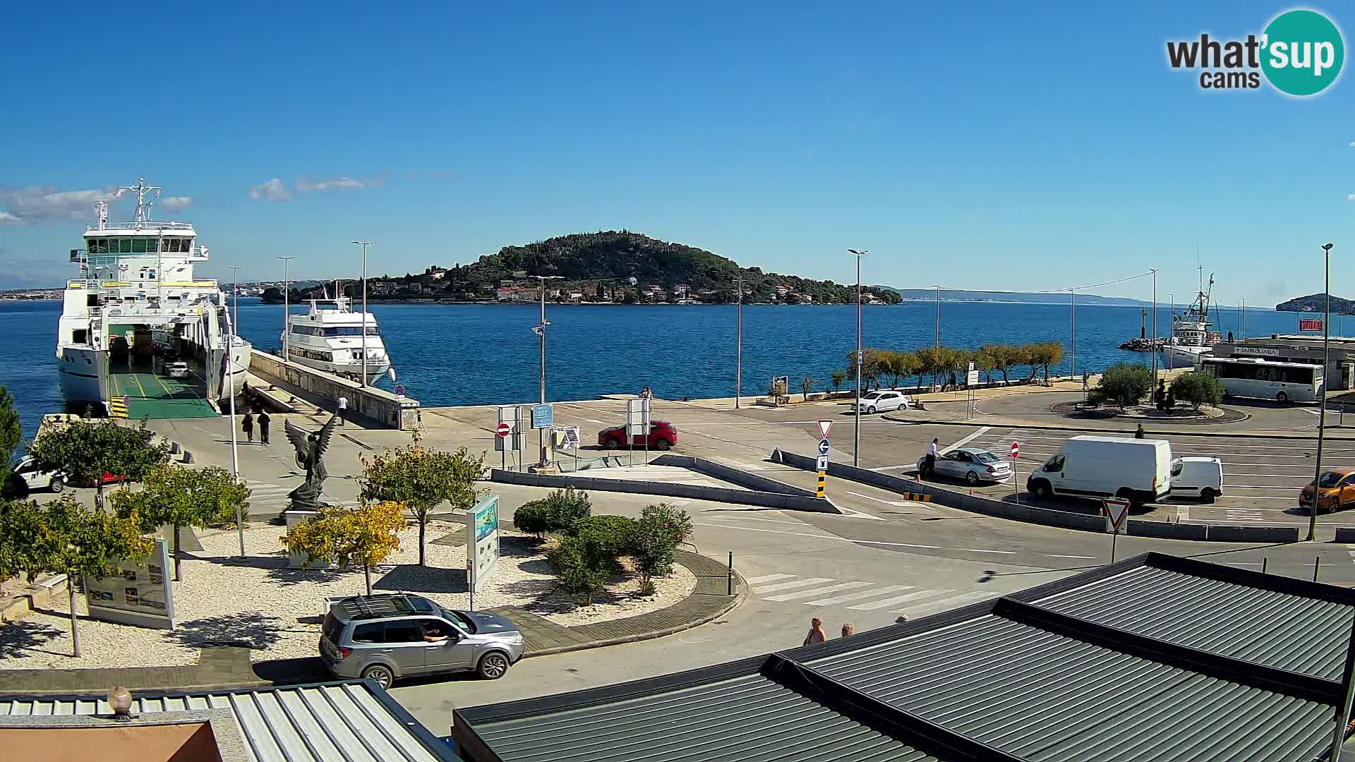 Web kamera Ugljan – Preko trajekt za Zadar