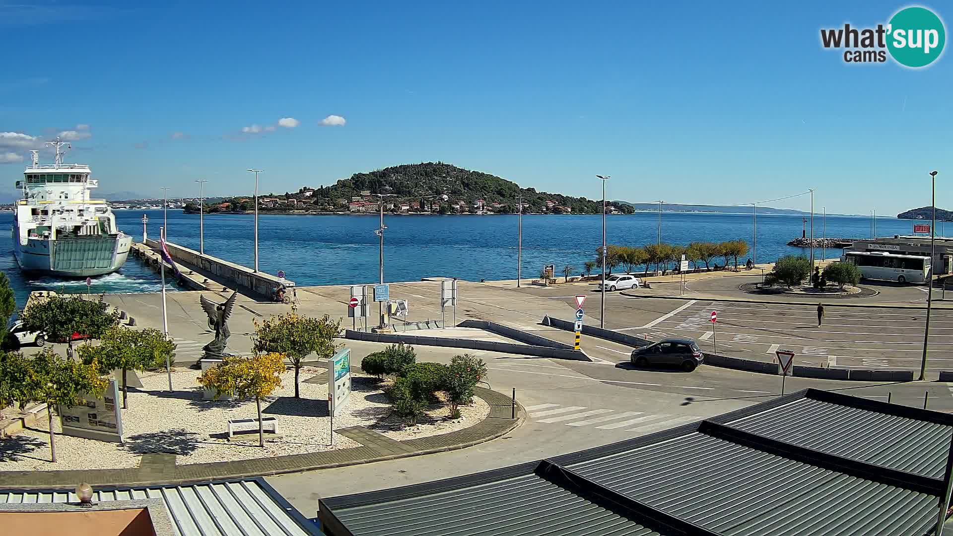 Spletna kamera Ugljan – trajekt Preko – Zadar