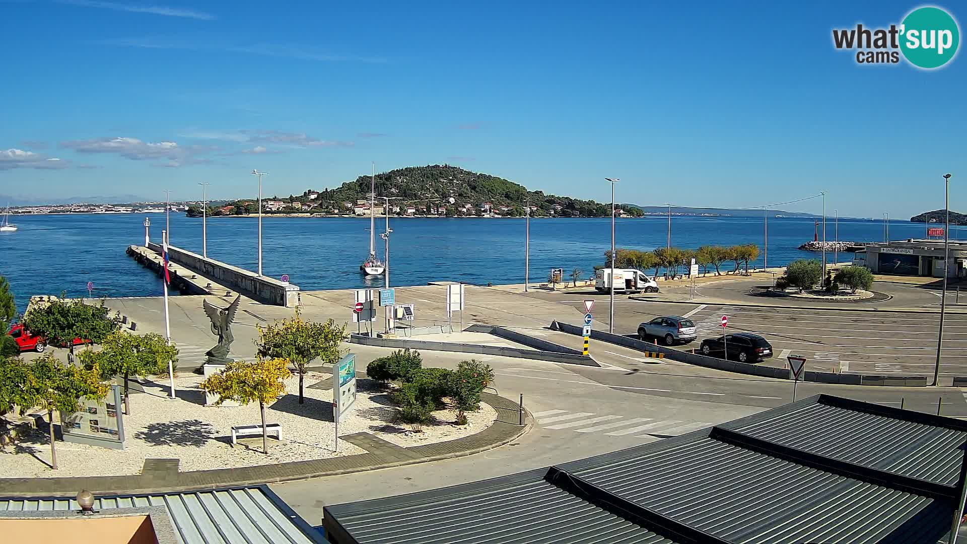 Web kamera Ugljan – Preko trajekt za Zadar