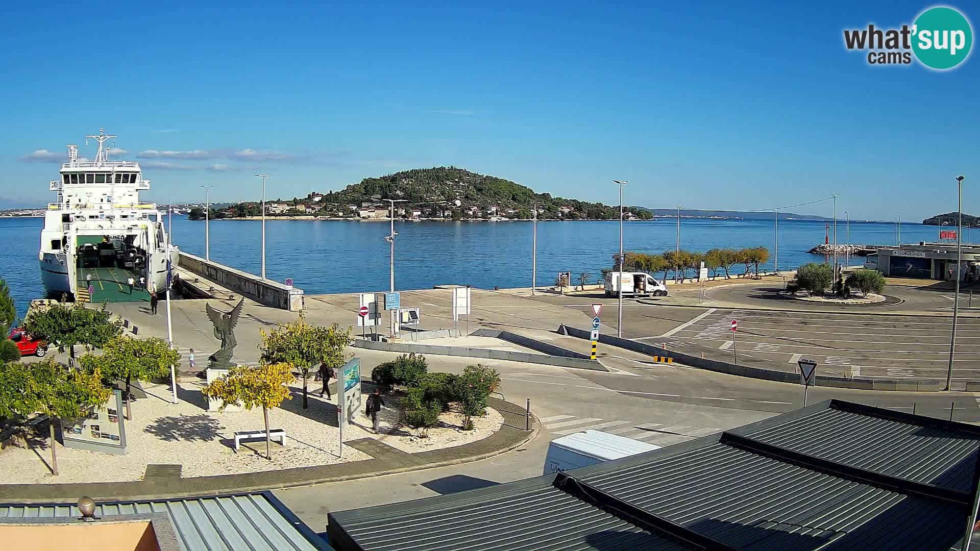 Web kamera Ugljan – Preko trajekt za Zadar