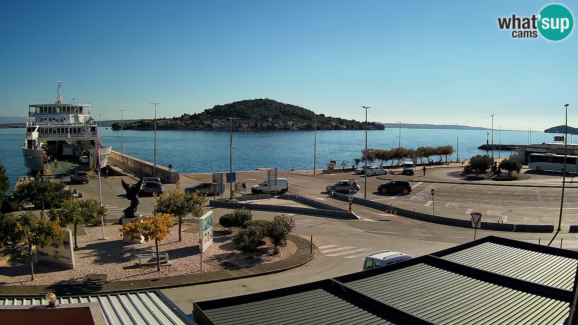 Spletna kamera Ugljan – trajekt Preko – Zadar