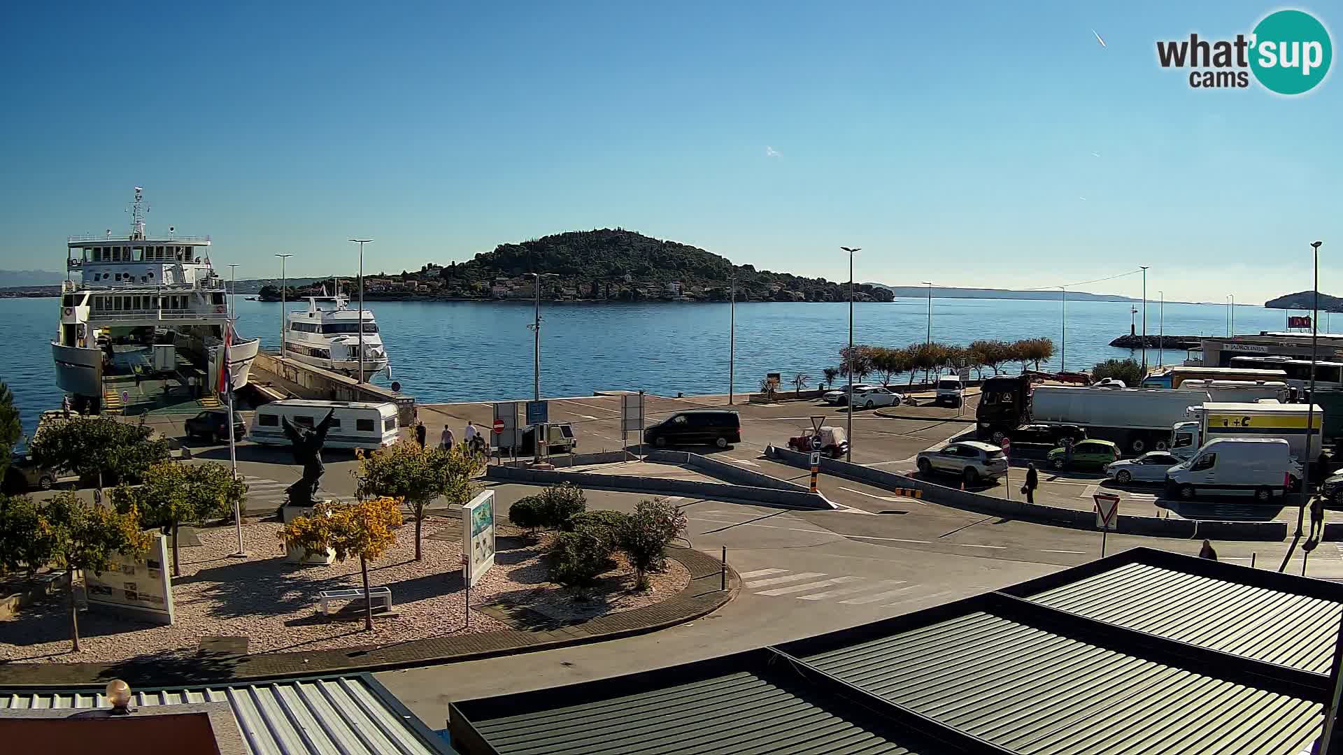Spletna kamera Ugljan – trajekt Preko – Zadar