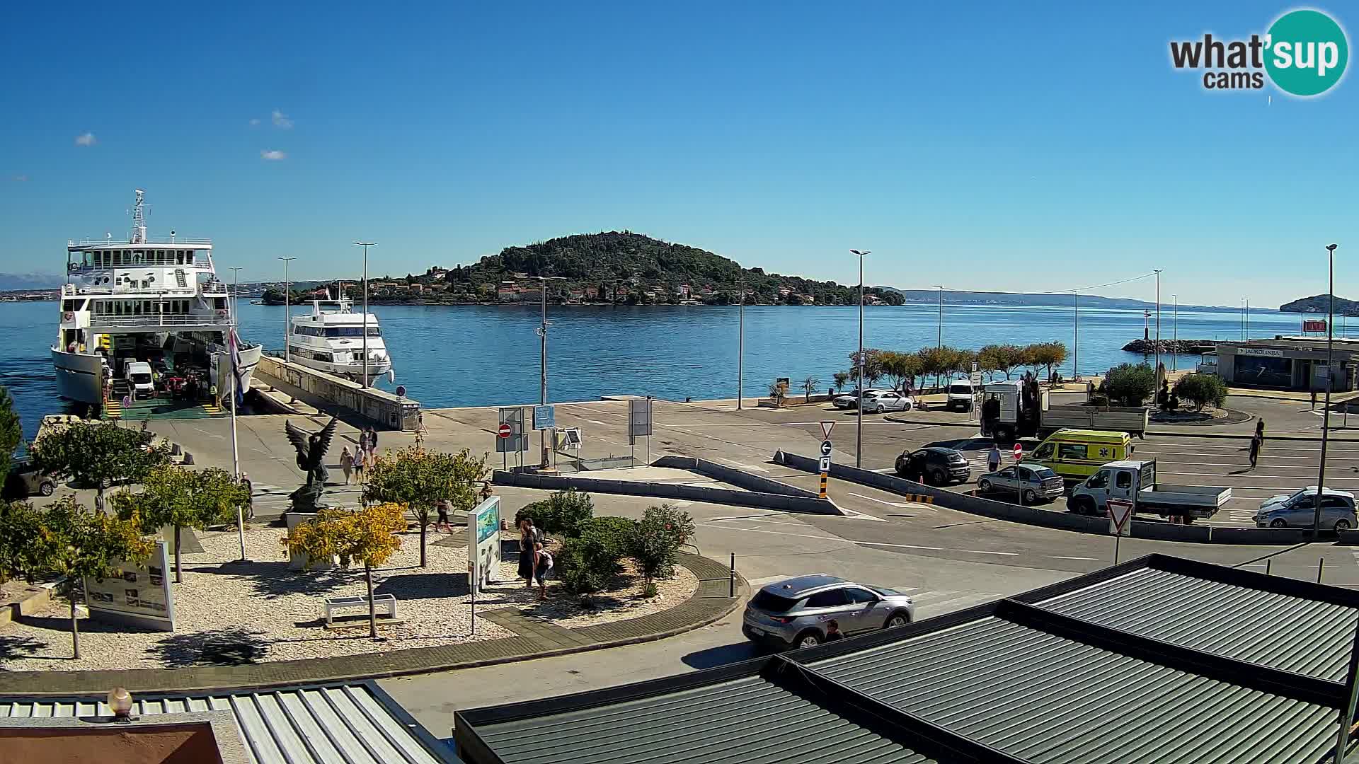 Web kamera Ugljan – Preko trajekt za Zadar