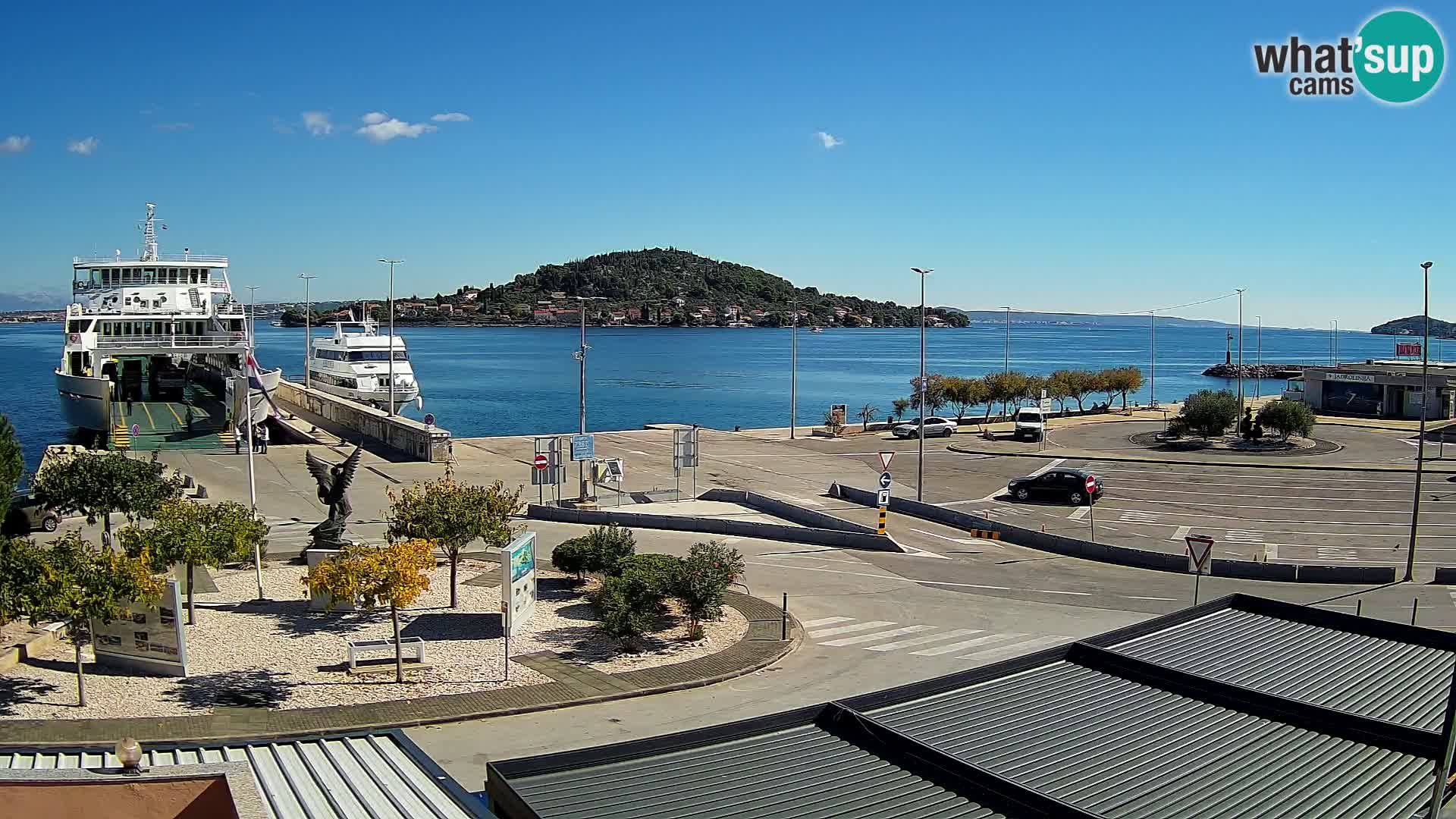Spletna kamera Ugljan – trajekt Preko – Zadar
