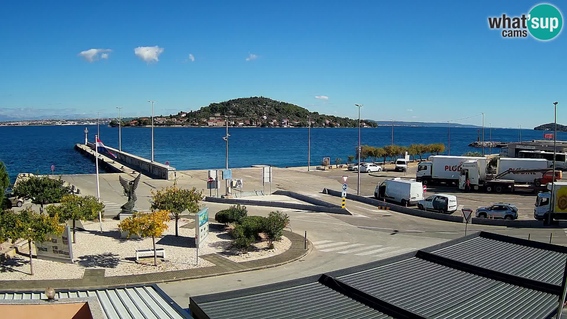 Webcam Ugliano – terminal traghetto da Preko a Zara