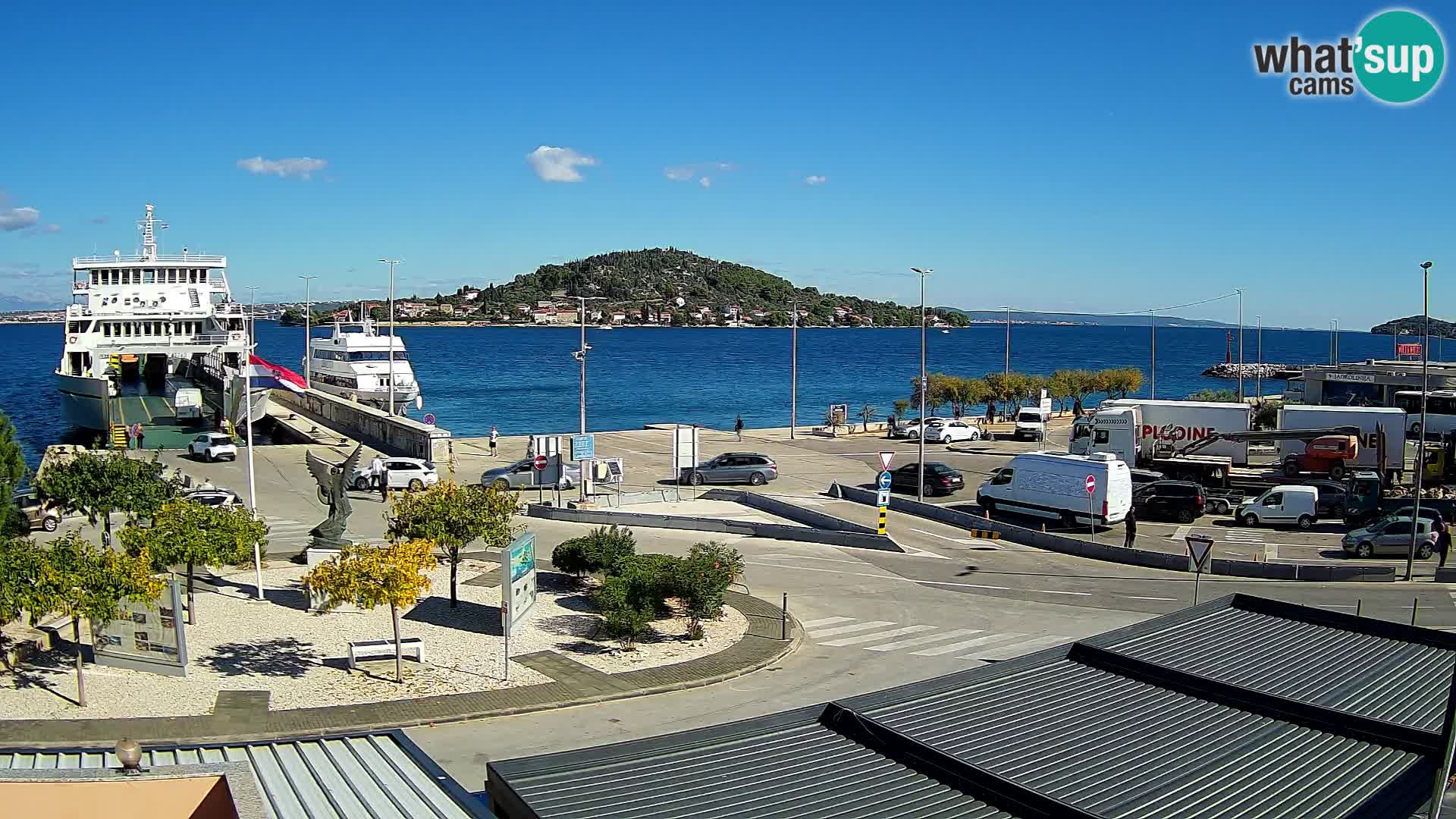 Webcam Ugliano – terminal traghetto da Preko a Zara