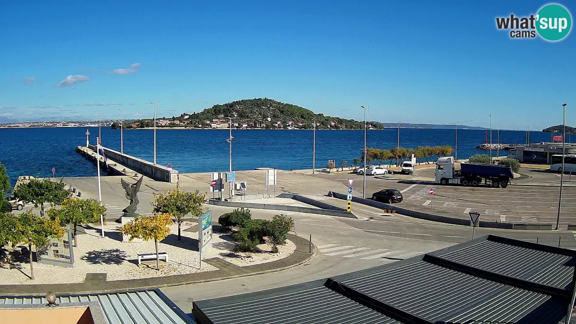 Webcam Ugliano – terminal traghetto da Preko a Zara