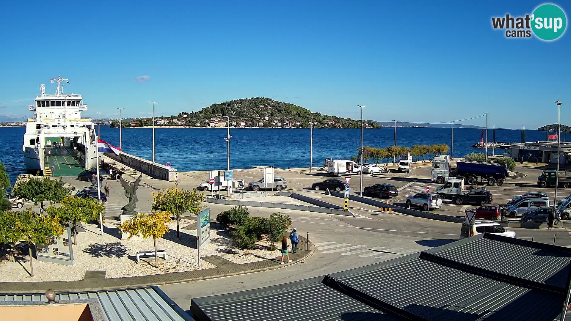 Spletna kamera Ugljan – trajekt Preko – Zadar