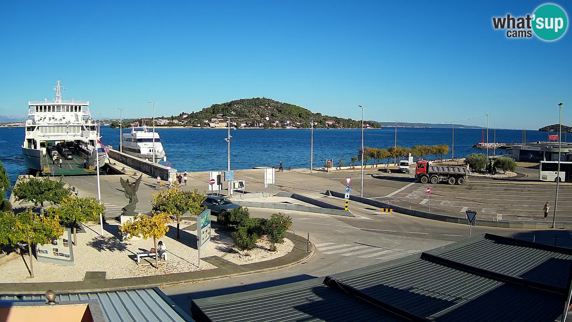 Webcam Ugliano – terminal traghetto da Preko a Zara