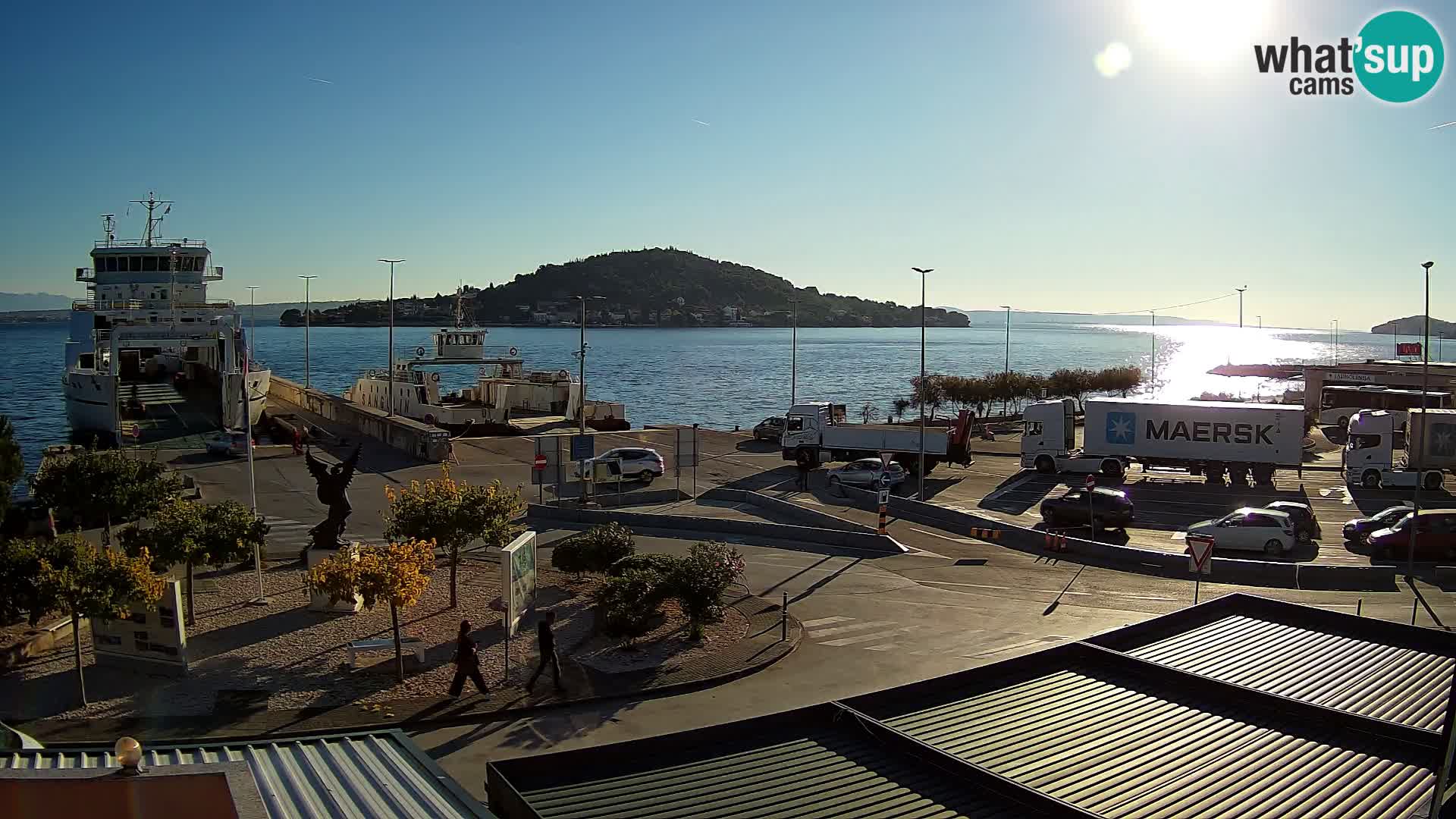 Spletna kamera Ugljan – trajekt Preko – Zadar
