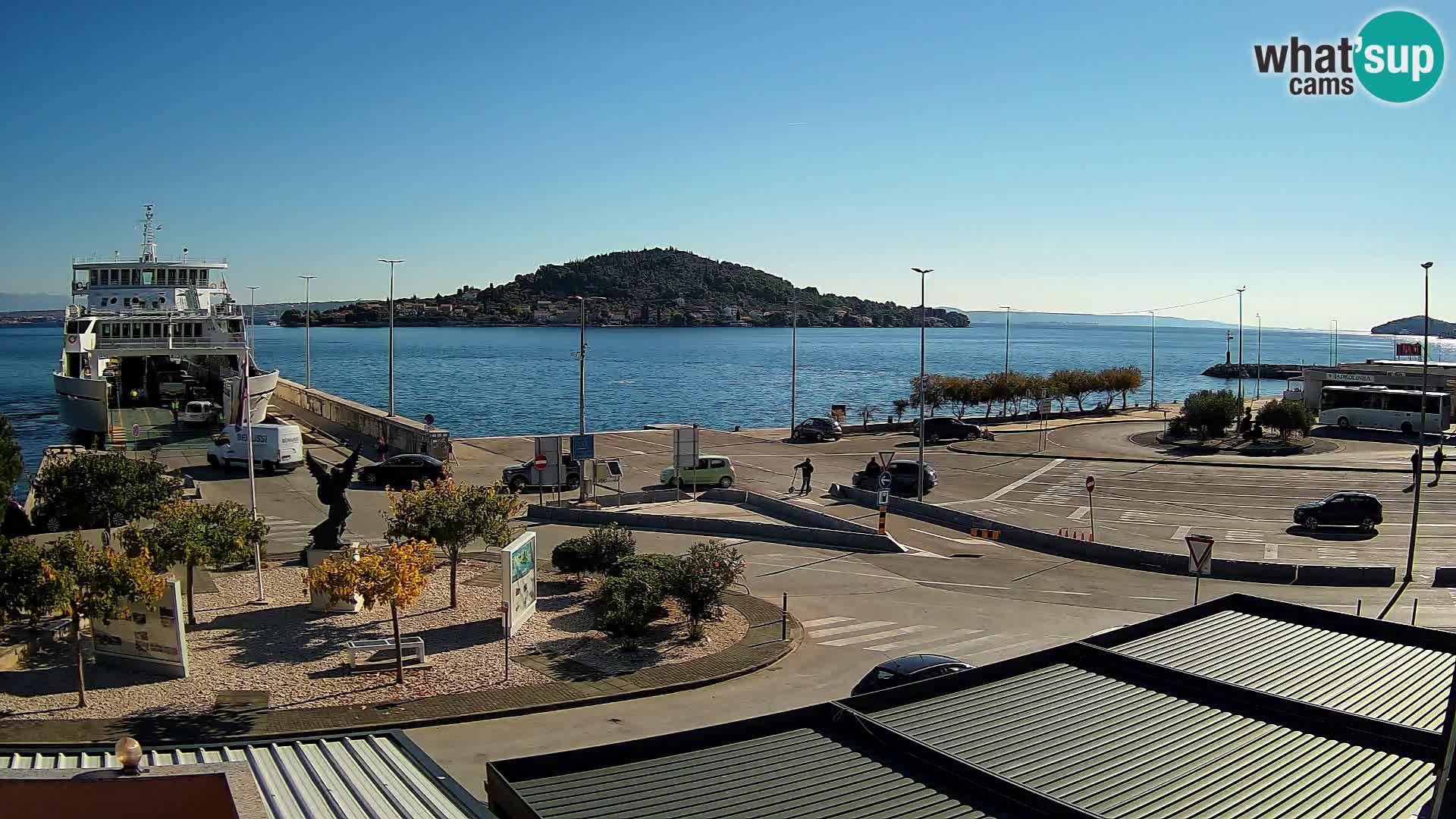 Web kamera Ugljan – Preko trajekt za Zadar