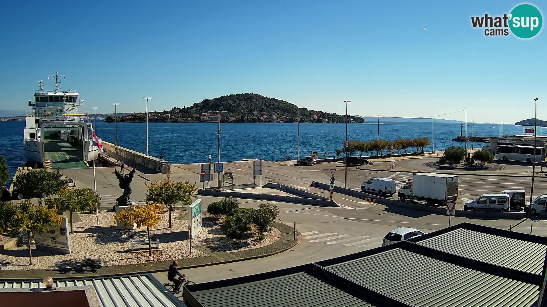 Spletna kamera Ugljan – trajekt Preko – Zadar