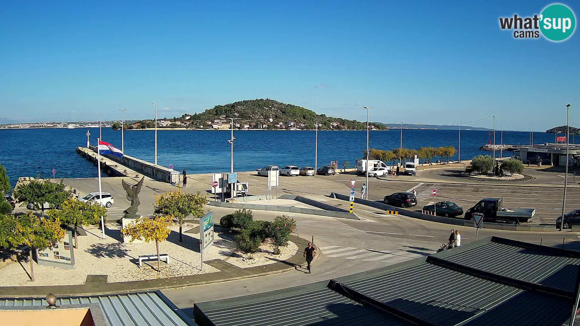 Webcam Ugliano – terminal traghetto da Preko a Zara