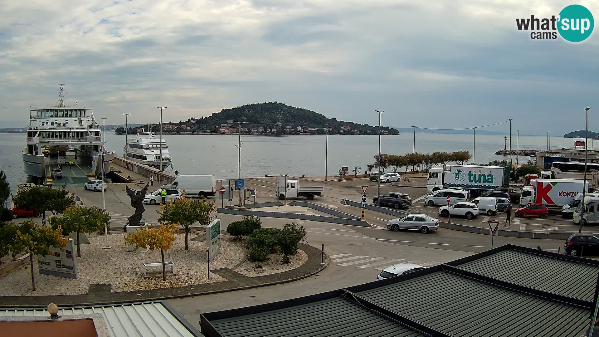 Spletna kamera Ugljan – trajekt Preko – Zadar