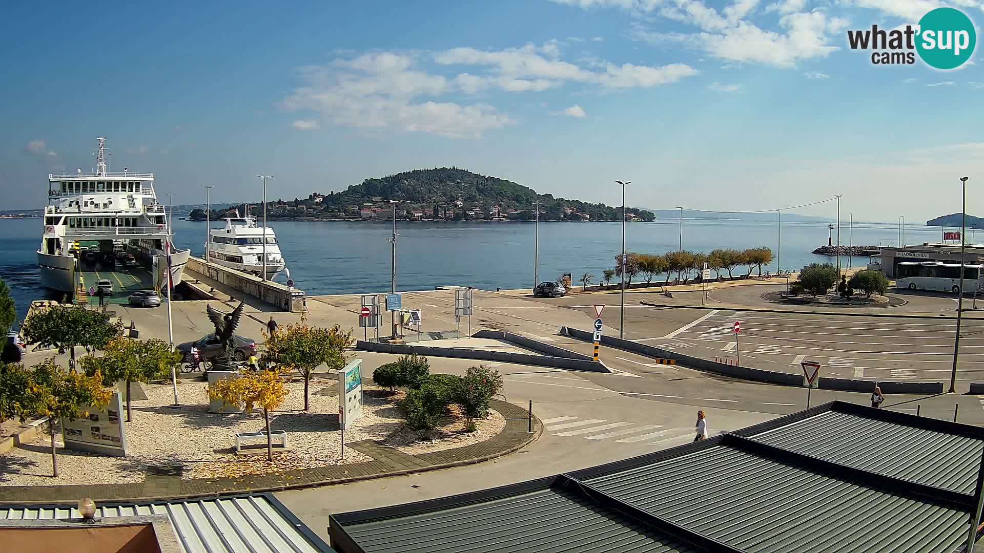 Web kamera Ugljan – Preko trajekt za Zadar