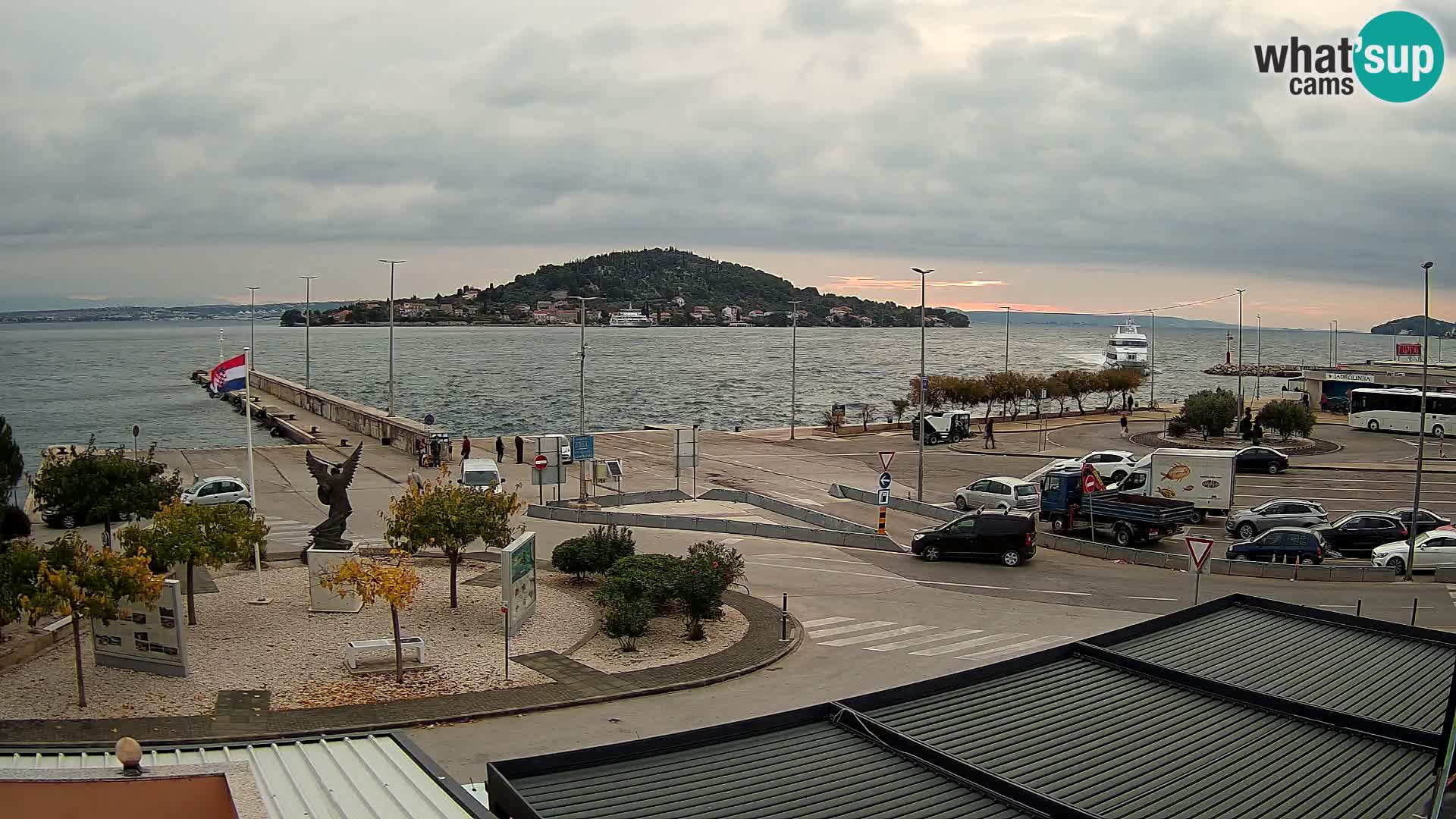Webcam Ugliano – terminal traghetto da Preko a Zara