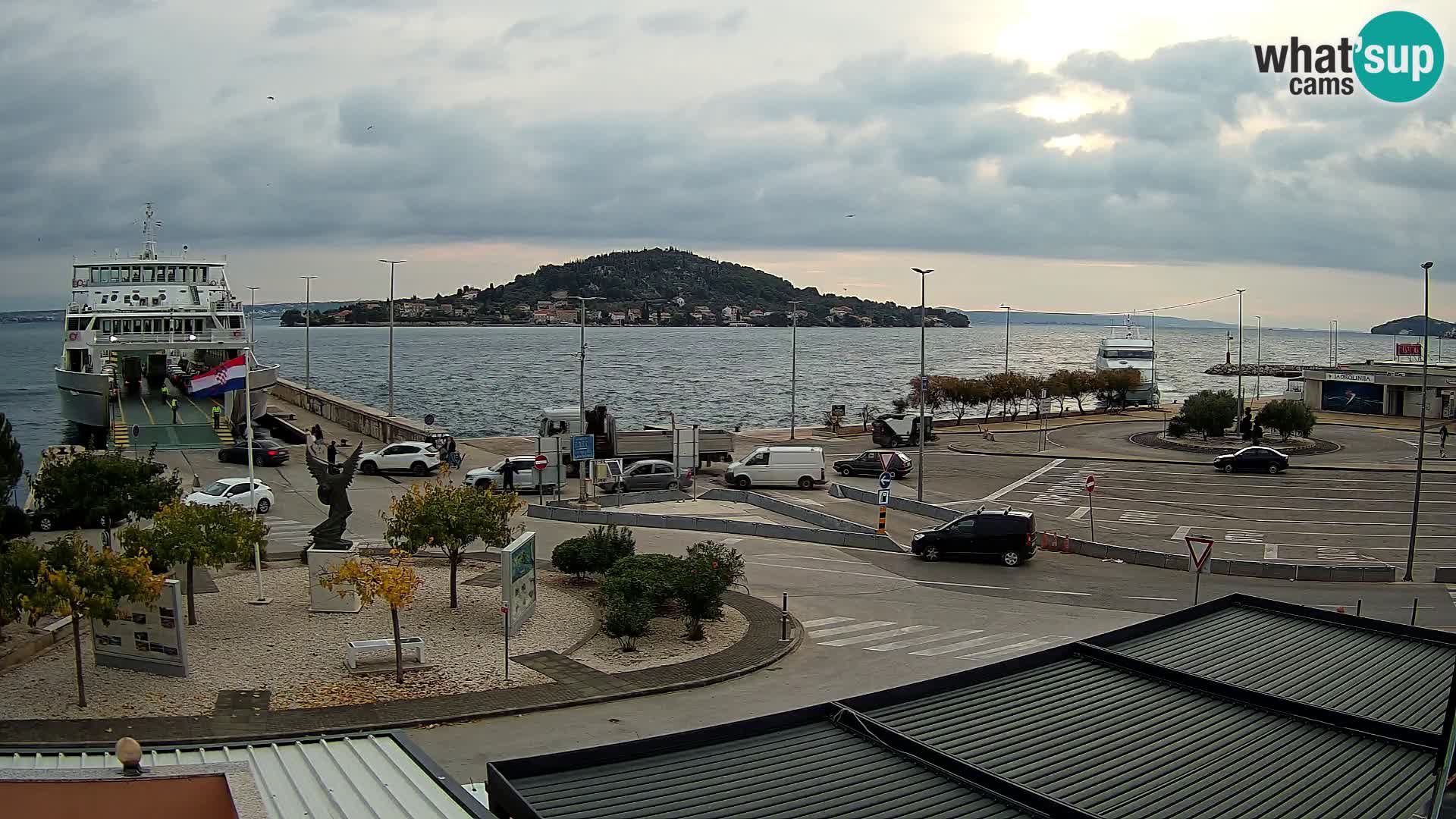 Webcam Ugliano – terminal traghetto da Preko a Zara