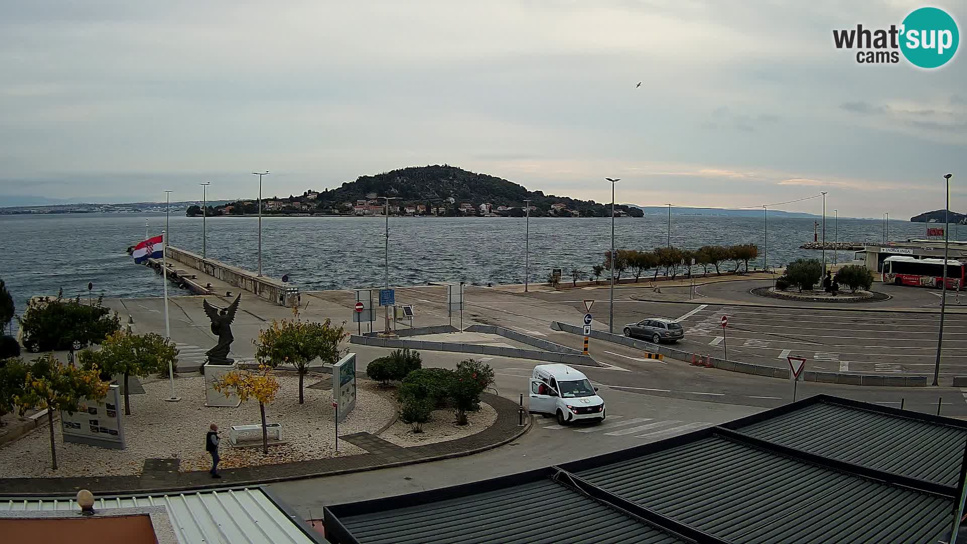 Web kamera Ugljan – Preko trajekt za Zadar