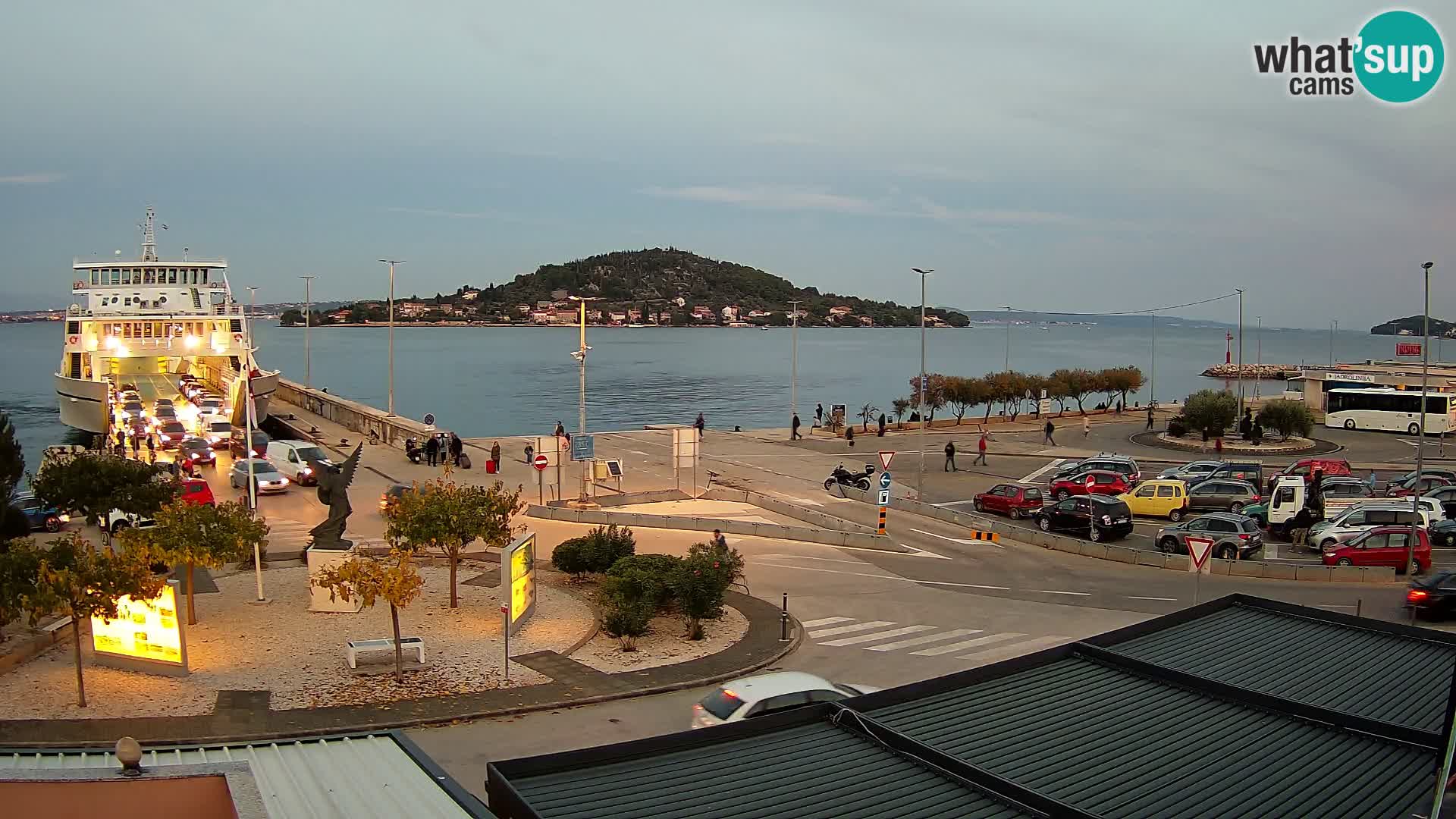 Webcam Ugliano – terminal traghetto da Preko a Zara