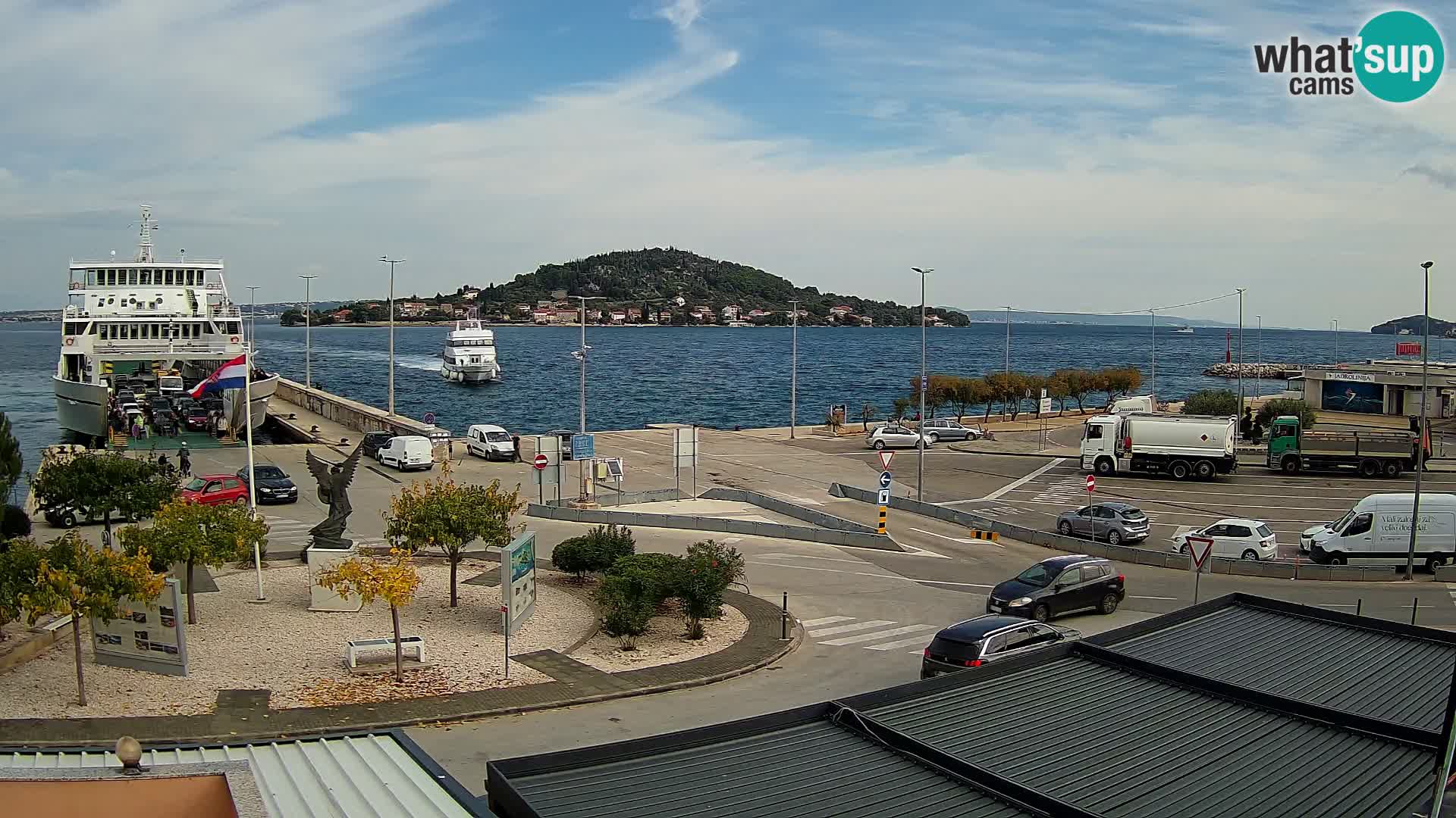 Webcam Ugljan – Preko Ferry to Zadar