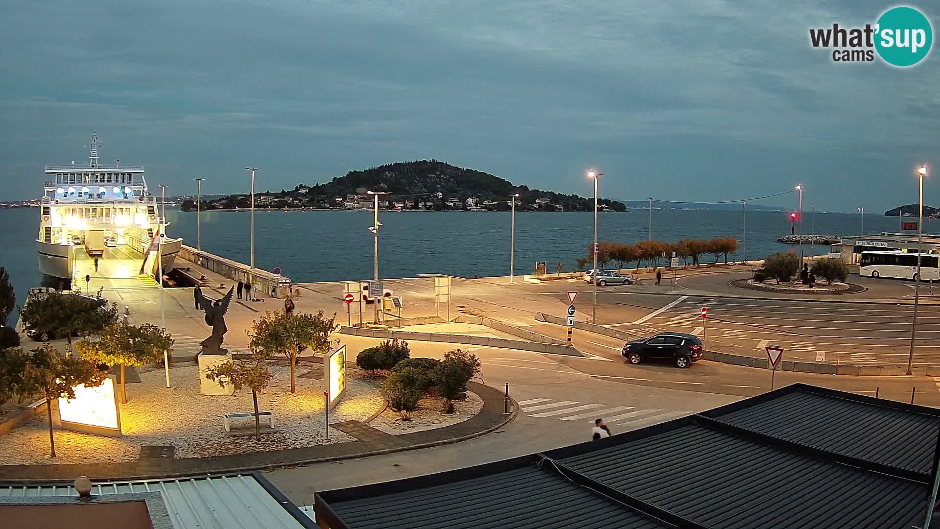 Webcam Ugliano – terminal traghetto da Preko a Zara