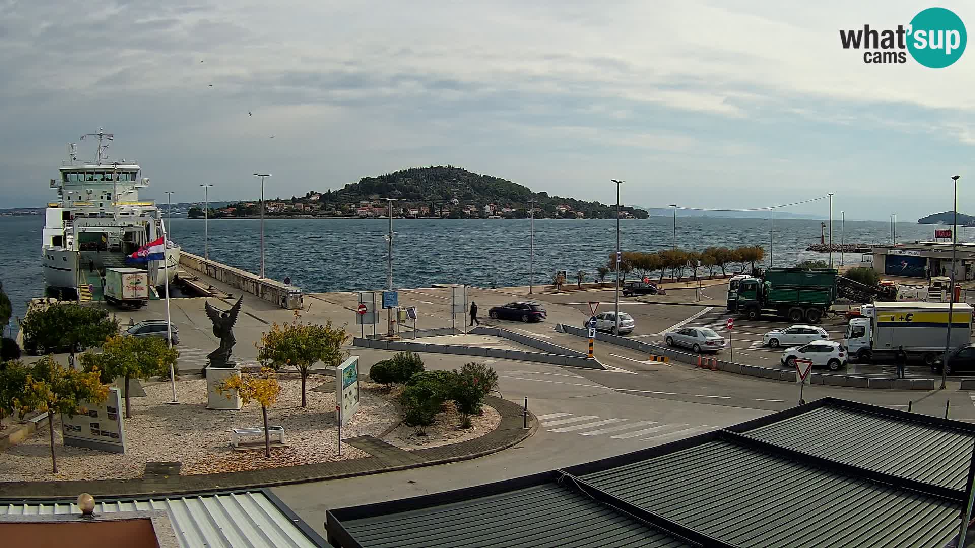 Spletna kamera Ugljan – trajekt Preko – Zadar