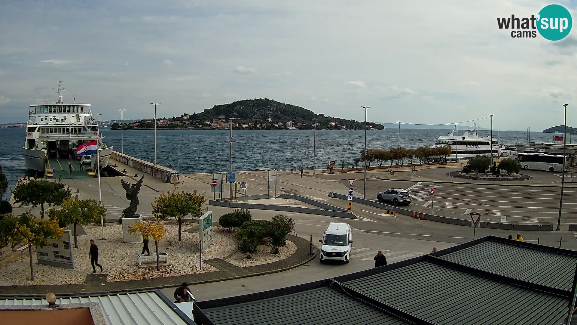 Web kamera Ugljan – Preko trajekt za Zadar