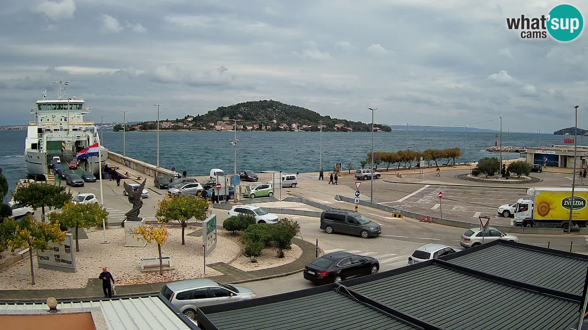 Webcam Ugljan – Preko Ferry to Zadar