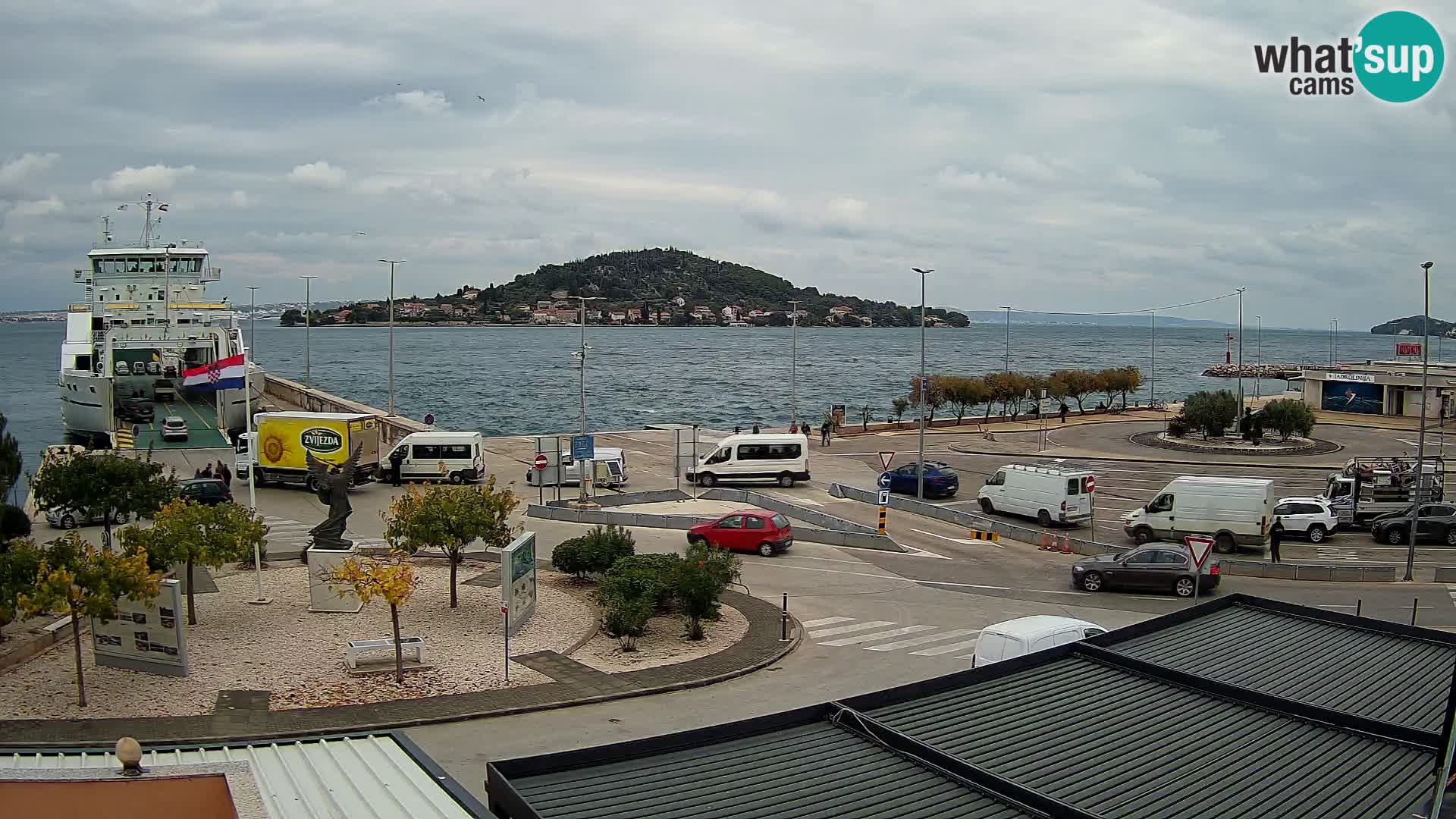 Web kamera Ugljan – Preko trajekt za Zadar
