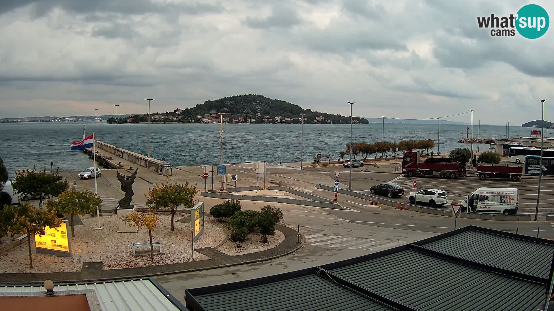 Spletna kamera Ugljan – trajekt Preko – Zadar