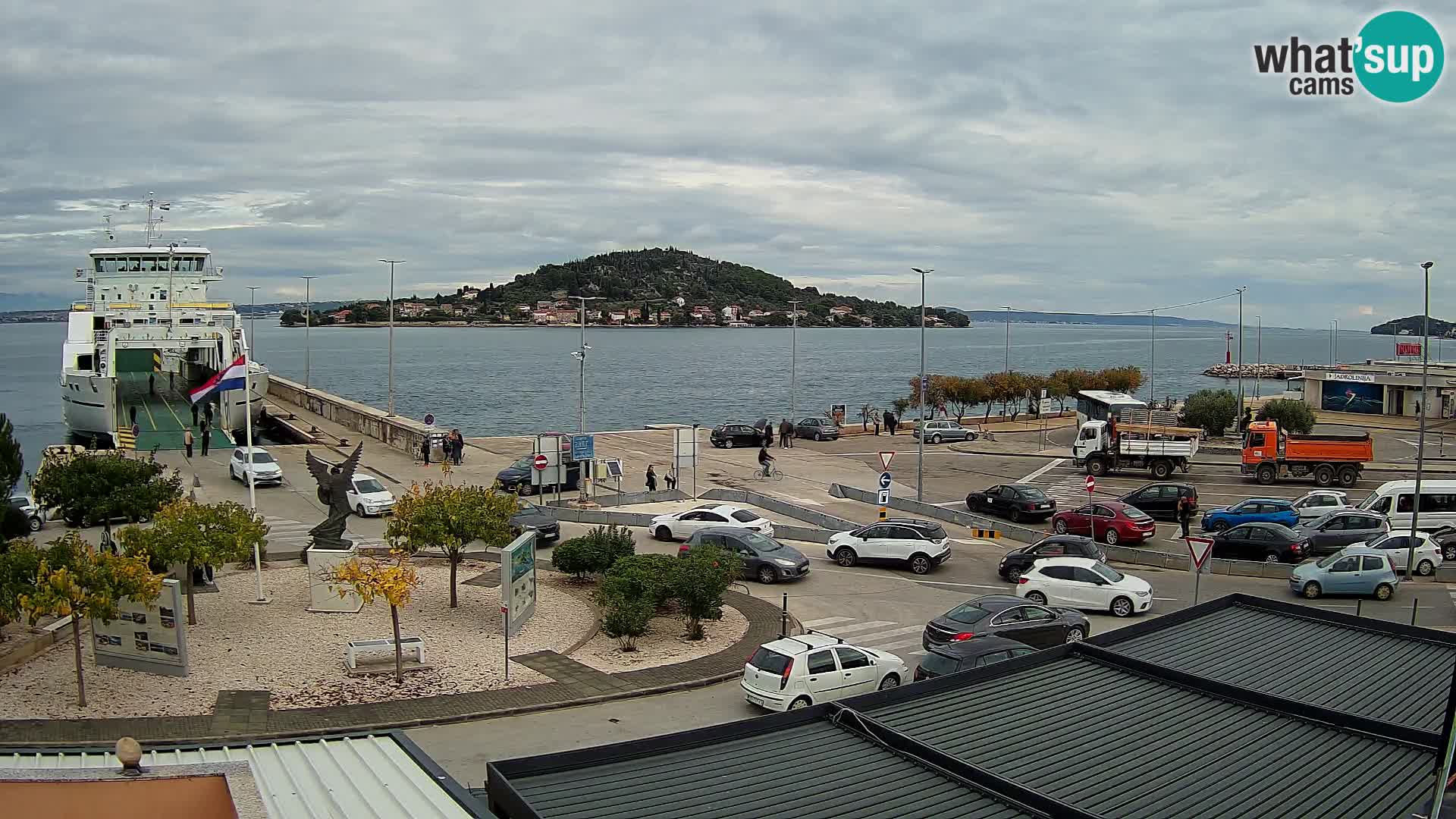 Web kamera Ugljan – Preko trajekt za Zadar