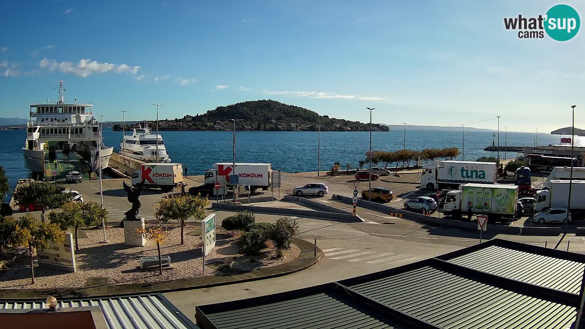 Spletna kamera Ugljan – trajekt Preko – Zadar