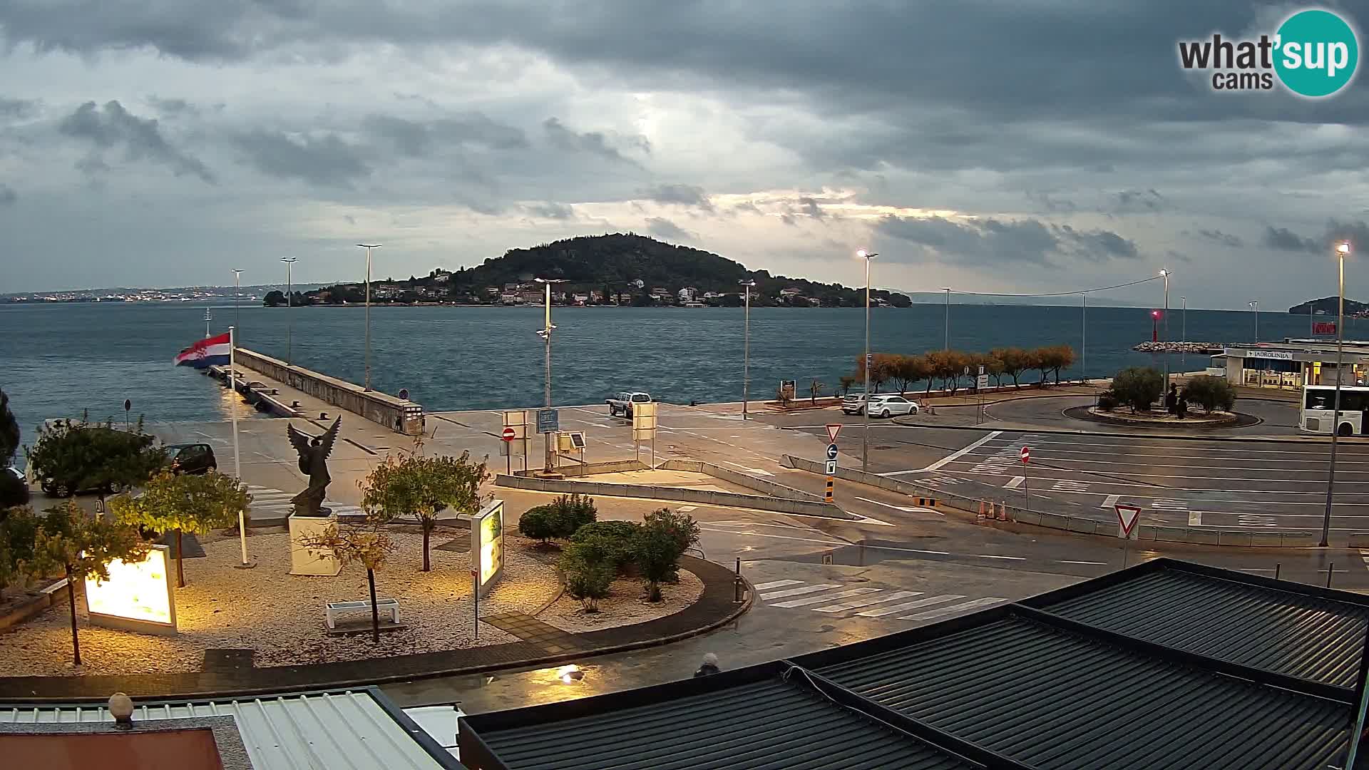 Webcam Ugliano – terminal traghetto da Preko a Zara