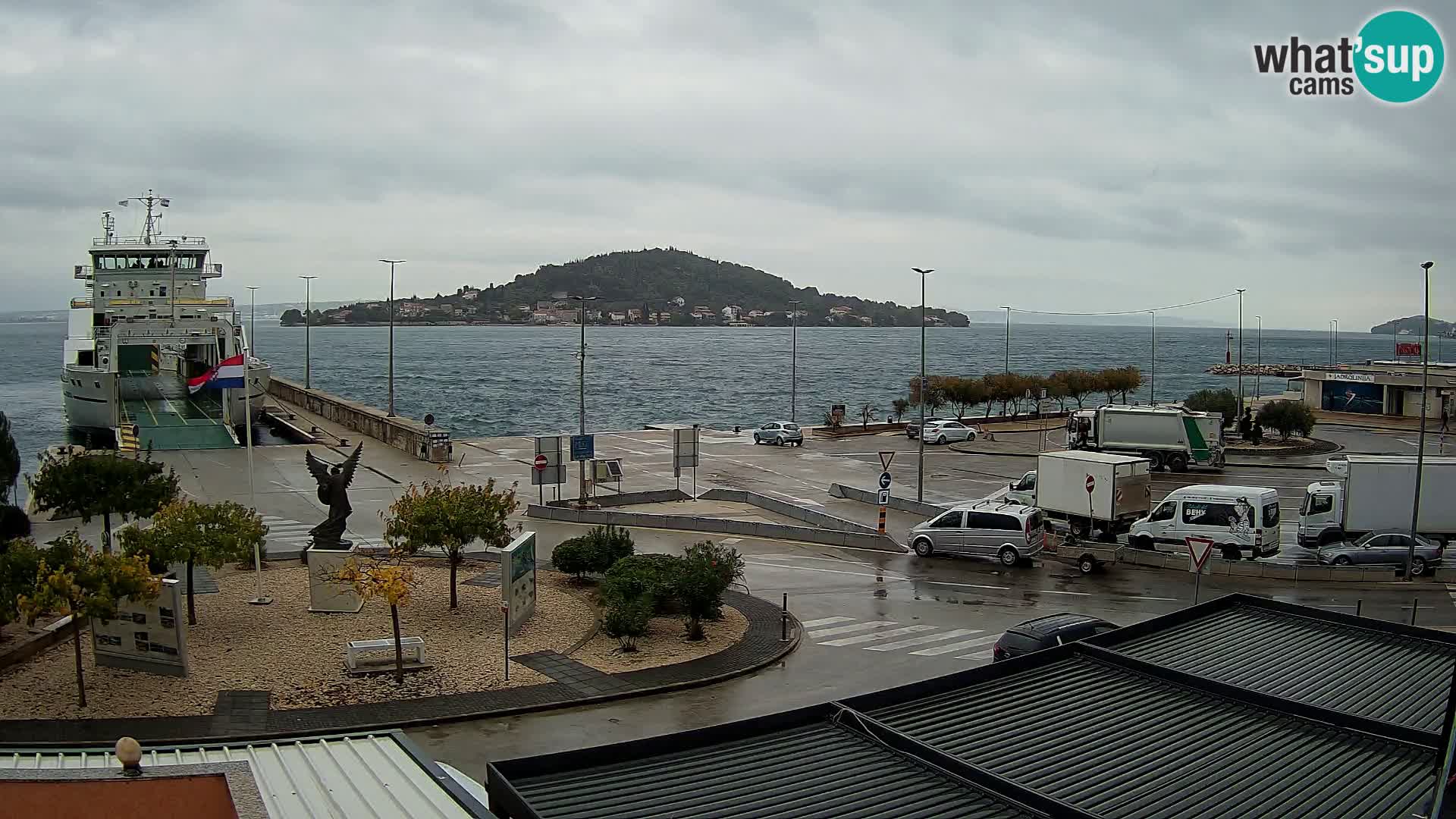 Webcam Ugliano – terminal traghetto da Preko a Zara