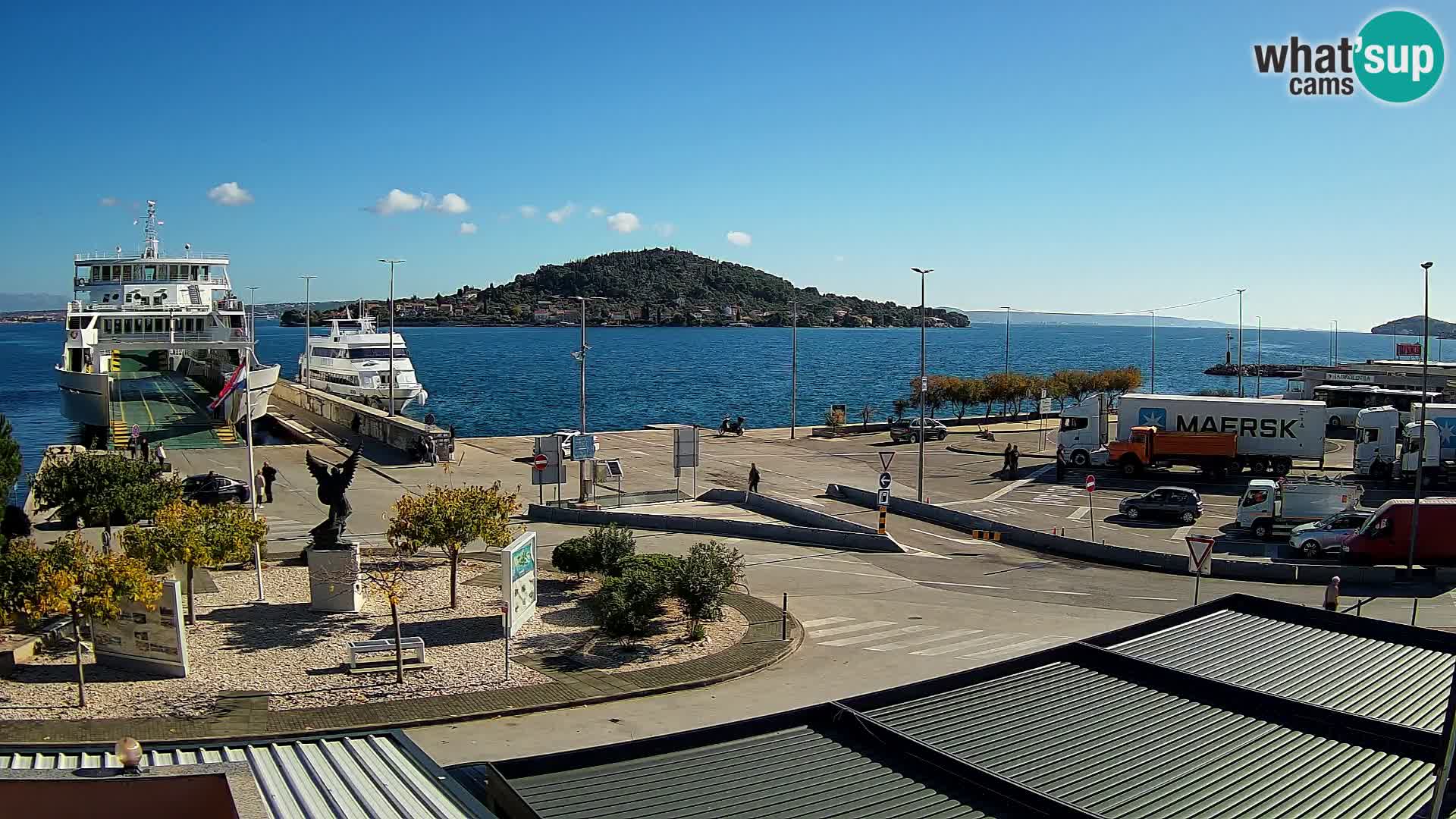 Spletna kamera Ugljan – trajekt Preko – Zadar