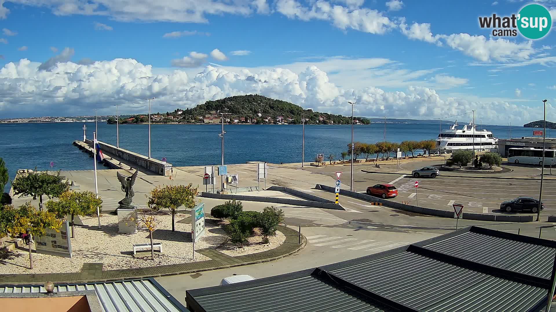 Webcam Ugliano – terminal traghetto da Preko a Zara
