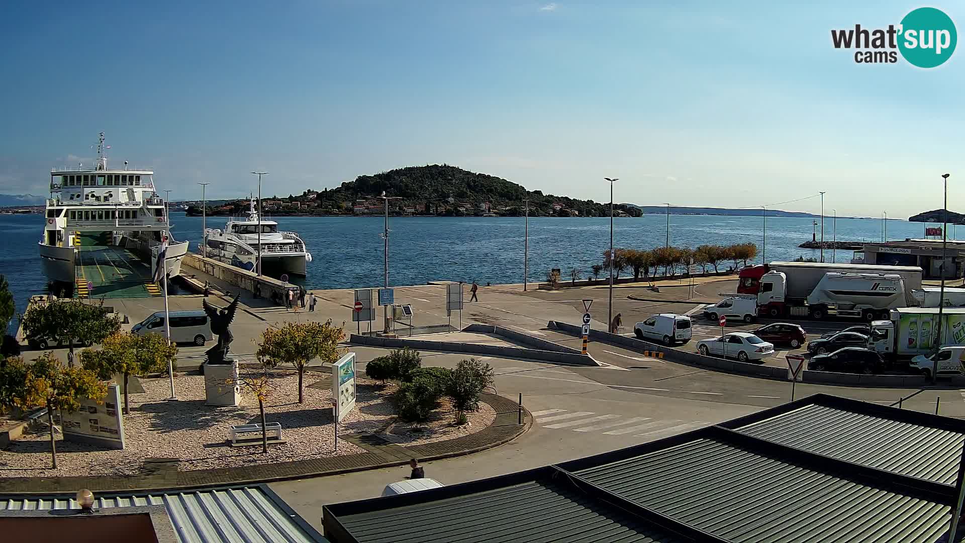 Webcam Ugliano – terminal traghetto da Preko a Zara