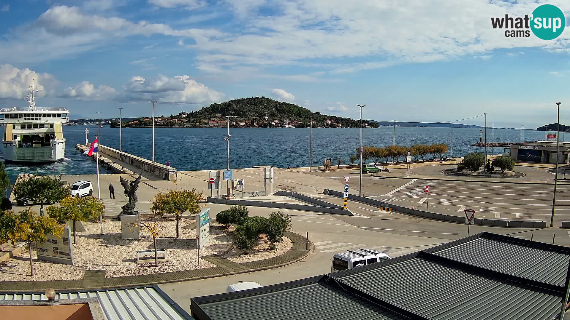 Web kamera Ugljan – Preko trajekt za Zadar