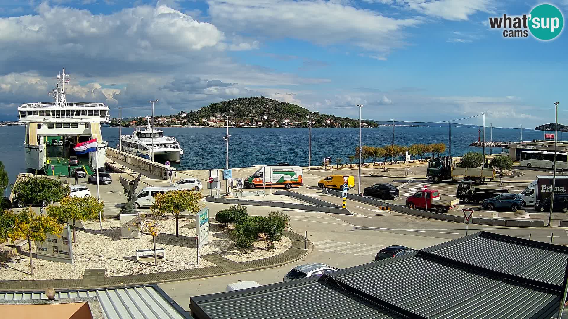 Webcam Ugliano – terminal traghetto da Preko a Zara