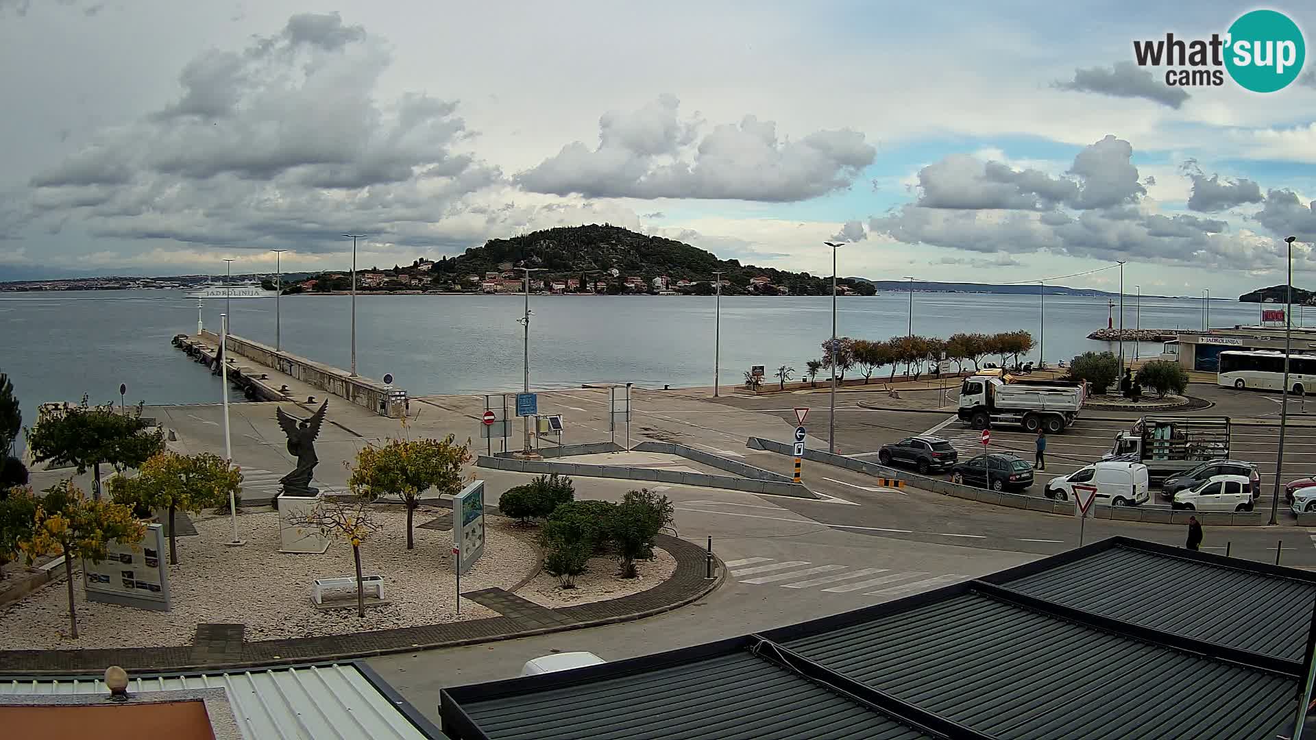 Webcam Ugliano – terminal traghetto da Preko a Zara