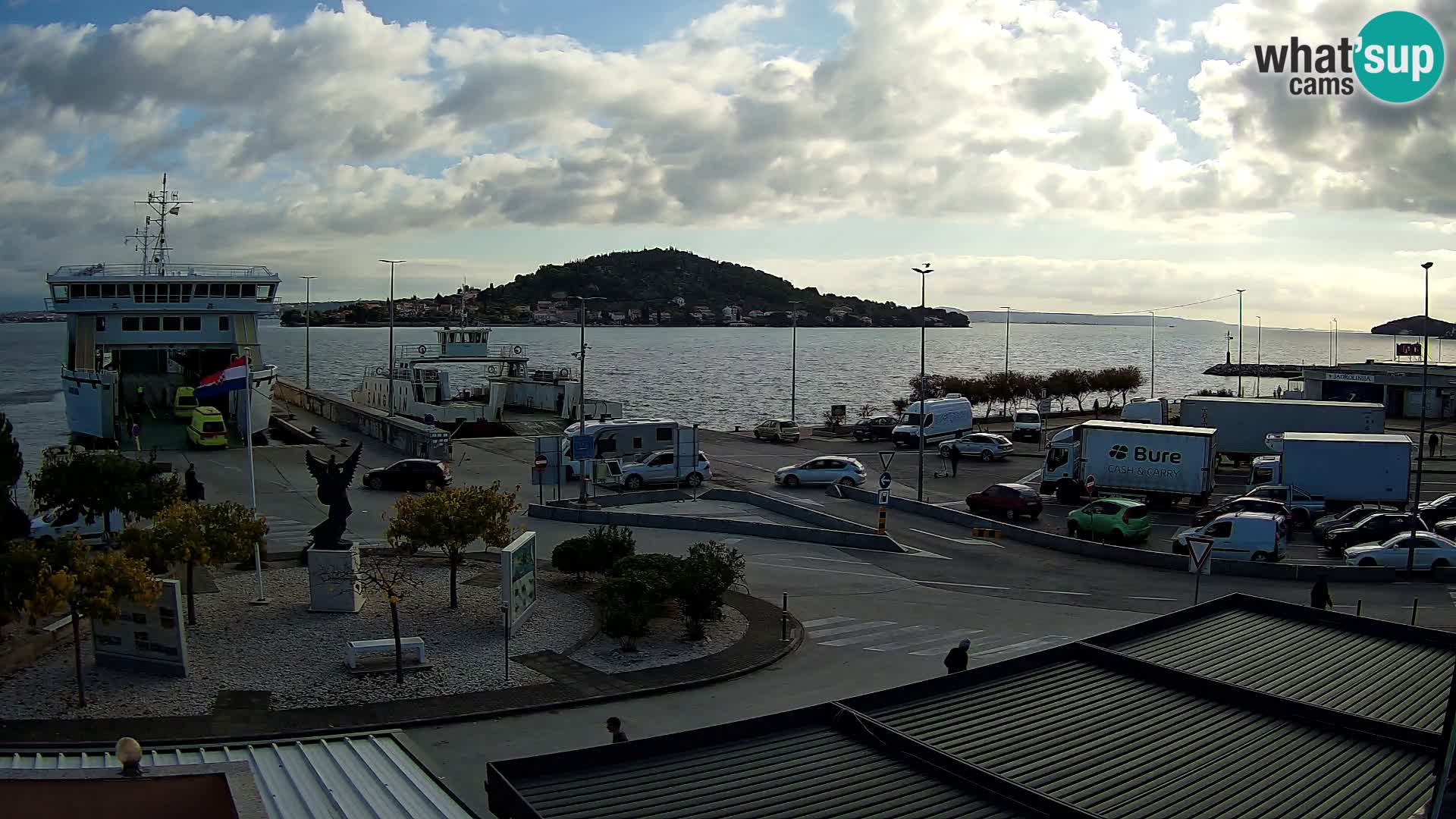 Webcam Ugliano – terminal traghetto da Preko a Zara