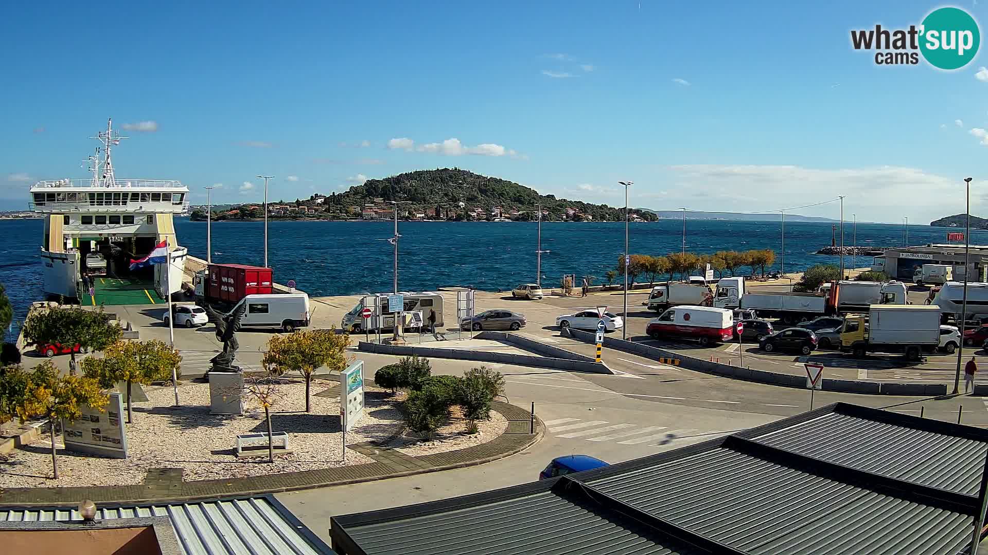 Webcam Ugliano – terminal traghetto da Preko a Zara