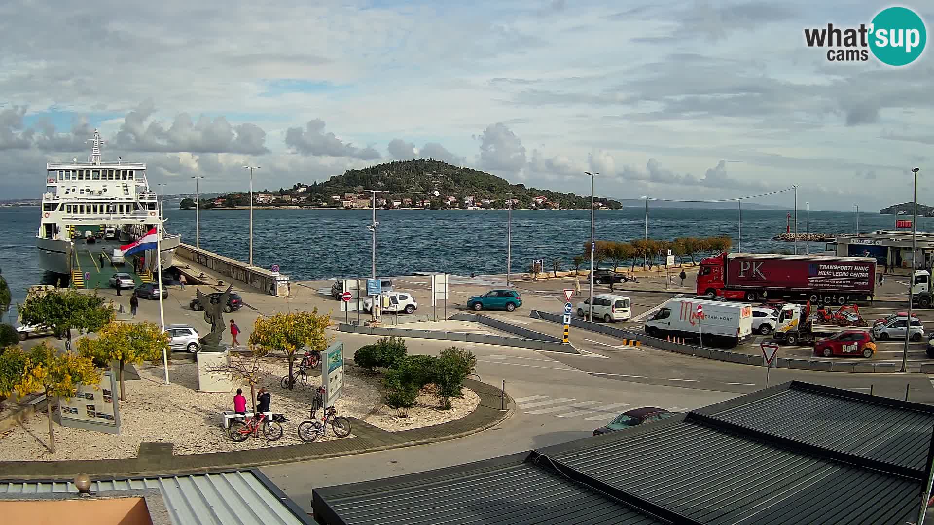 Web kamera Ugljan – Preko trajekt za Zadar