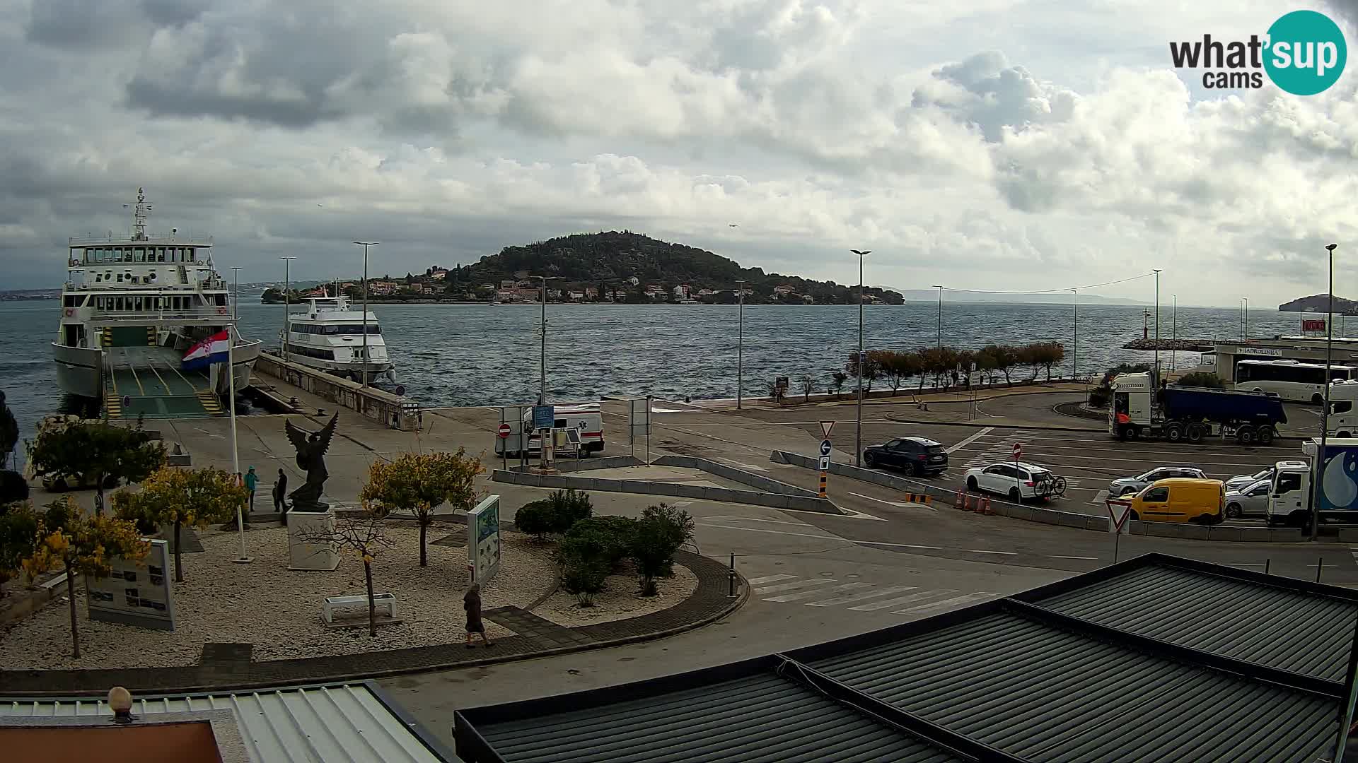 Spletna kamera Ugljan – trajekt Preko – Zadar