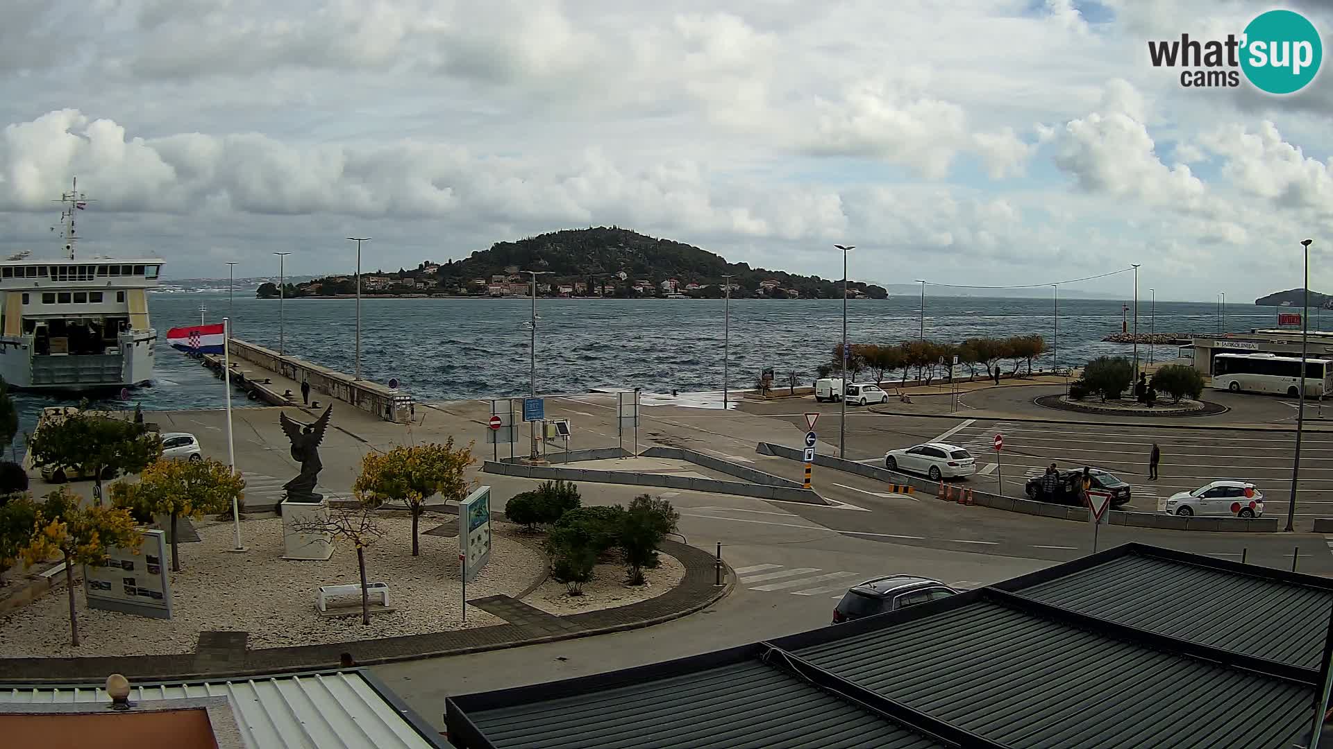 Spletna kamera Ugljan – trajekt Preko – Zadar